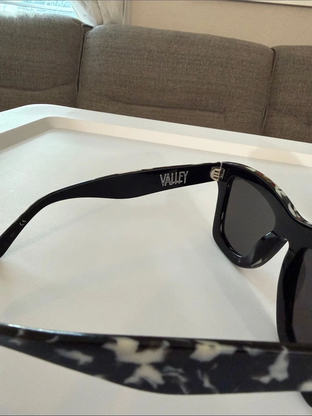 Valley Eyewear Black and White Tort Frame Sunglasses